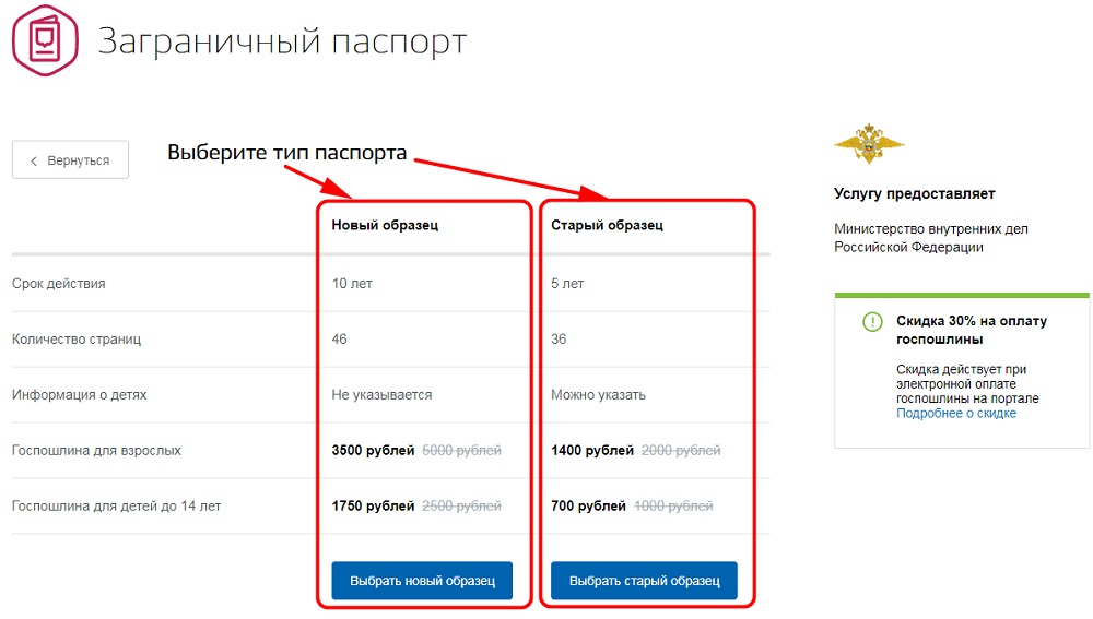 Как вернуть госпошлину за загранпаспорт нового образца